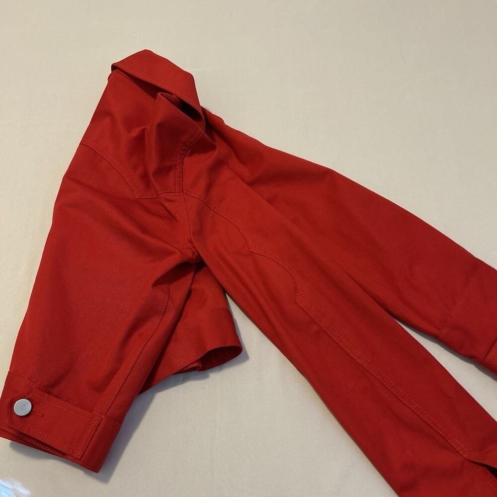 BLDWN Baldwin Sonic Jacket Red Scarlet Twill 100% Cotton - Women's XS - Picture 8 of 14